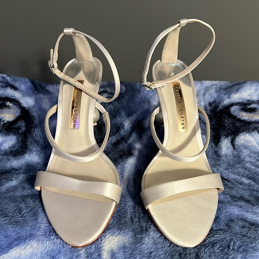 Sophia Webster Rosalind Pearl Mid Sandal NEW were part of wardrobe tv show.